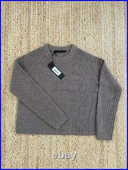Jenni Kayne Cashmere Fisherman Sweater Russet Size Medium