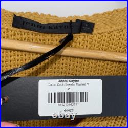 Jenni Kayne Cotton Cabin Knit Pullover Sweater Oversized Mustard Yellow Size Med Jenni Kayne Cotton Cabin Knit Pullover Sweater Oversized Mustard Yellow Size Med