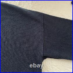 Jenni Kayne Linen Navy V-Neck Cardigan Size Medium