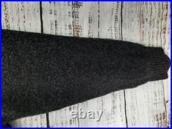 Jenni Kayne Oversized Cotton Pullover Sweater Charcoal Size M