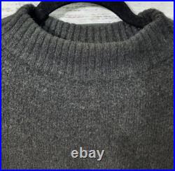 Jenni Kayne Oversized Cotton Pullover Sweater Charcoal Size M