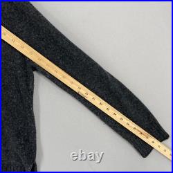 Jenni Kayne Pullover Sweater Womens Medium Gray Crew Neck Wool Cashmere Blend