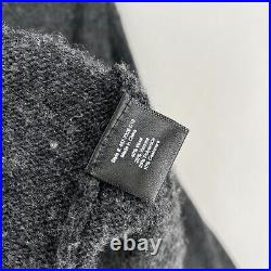 Jenni Kayne Pullover Sweater Womens Medium Gray Crew Neck Wool Cashmere Blend