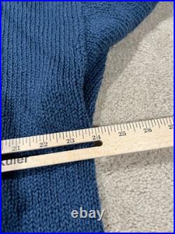 Jenni Kayne Sweater Womens Medium Blue Crew Neck Pullover Cotton Casual