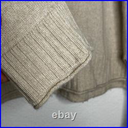 Jenni Kayne Wool Cashmere Blend Everyday Sweater in Oatmeal size M