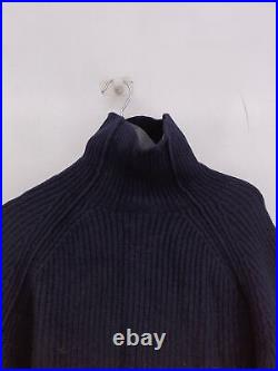 Jigsaw Women's Jumper M Blue 100% Wool High Neck Pullover