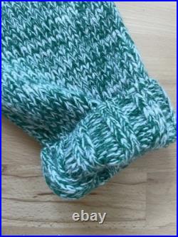 Jigsaw Wool Jumper Green Marl Speckled Chunky Crew Neck Size M