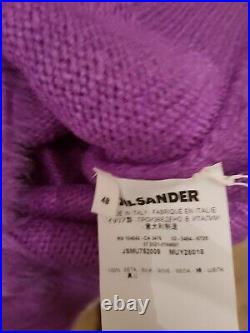 Jil Sander Purple Silk Sweater 48