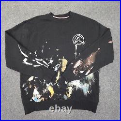 Jordan Jumper Mens MEDIUM Black Flight Artist Series Long Sleeve Sweater Size M