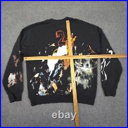 Jordan Jumper Mens MEDIUM Black Flight Artist Series Long Sleeve Sweater Size M