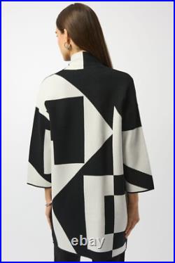 Joseph Ribkoff 253901 Jacquard Knit Colour-Block Cover-Up New AWith25Collection Joseph Ribkoff 253901 Jacquard Knit Colour-Block Cover-Up New AWith25Collection