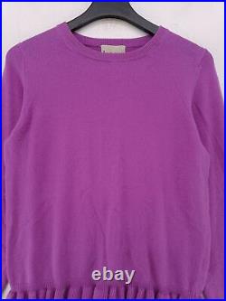 Jumper Women's Jumper M Purple 100% Cashmere Round Neck Pullover