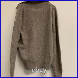 KHAITE Long Sleeve Men's Grey Collared Sweater Cashmere Jumper UKM NEW RRP1050
