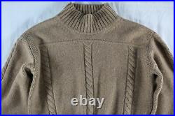 Khaite Nwt $1020 Heavy Cashmere Maude Sweater In Camel (fisherman Luxe!) M