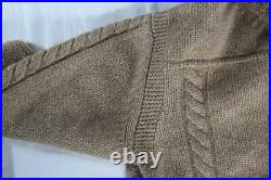 Khaite Nwt $1020 Heavy Cashmere Maude Sweater In Camel (fisherman Luxe!) M