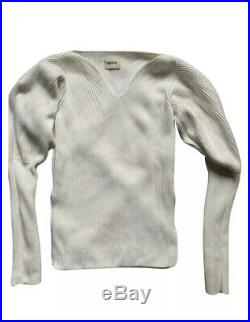 Khaite Selena Ivory Off White Wool Sweater M EUC