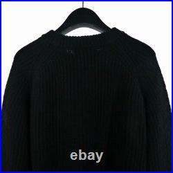 LAD BY DEMYLEE KNIT SWEATER WOOL M BLACK Used f7bb18262b9b20b328644ee35d14b4de