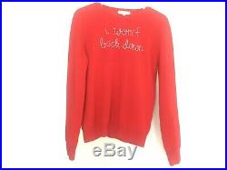 LINGUA FRANCA'i wont back down' Cashmere Sweater in Red Size M Pre-owned