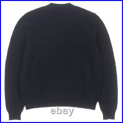 LOUIS VUITTON sweater black wool mens M RM241