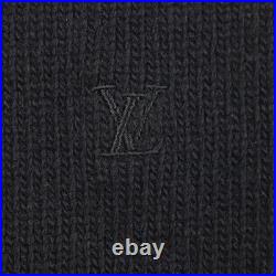 LOUIS VUITTON sweater black wool mens M RM241