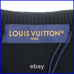 LOUIS VUITTON sweater black wool mens M RM241