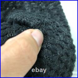 Lafayette 148 Cardigan Sweater Jumper Womens Medium Black 3/4 Sleeve Edgy Office