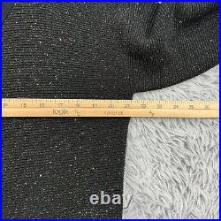 Lafayette 148 Sweater Womens M NWT Metallic Black Bateau Silk Blend Asymmetrical