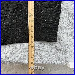 Lafayette 148 Sweater Womens M NWT Metallic Black Bateau Silk Blend Asymmetrical