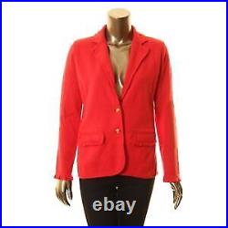 Lauren Ralph Lauren Sweater-Knit Blazer, Red, Medium