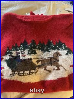 Lauren Ralph Lauren Women's 100% Lambs wool Size M Sweater Red Lauren Ralph Lauren Women's 100% Lambs wool Size M Sweater Red