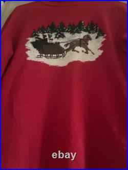 Lauren Ralph Lauren Women's 100% Lambs wool Size M Sweater Red Lauren Ralph Lauren Women's 100% Lambs wool Size M Sweater Red