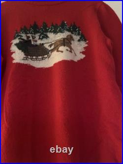 Lauren Ralph Lauren Women's 100% Lambs wool Size M Sweater Red Lauren Ralph Lauren Women's 100% Lambs wool Size M Sweater Red