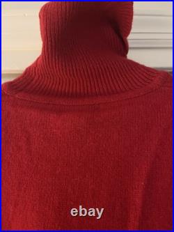 Lauren Ralph Lauren Women's 100% Lambs wool Size M Sweater Red