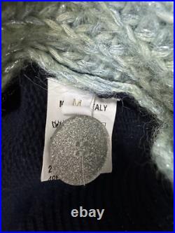 Le Lion Women's Stephanie Cardigan Sweater In Blue Multi Size Medium NWOT