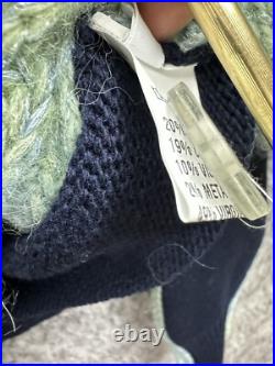 Le Lion Women's Stephanie Cardigan Sweater In Blue Multi Size Medium NWOT