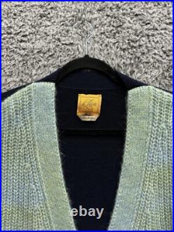 Le Lion Women's Stephanie Cardigan Sweater In Blue Multi Size Medium NWOT