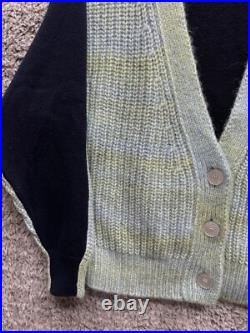 Le Lion Women's Stephanie Cardigan Sweater In Blue Multi Size Medium NWOT