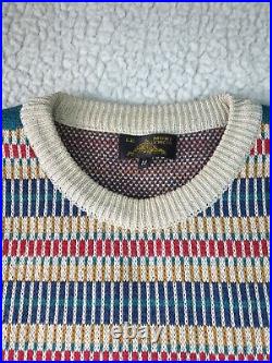 Le Mont Saint Michel Sweater Jumper Mens Medium M Merino Wool blend Designer