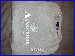 Light grey Aquascutum Crewneck Jumper/Sweater, size medium, perfect condition
