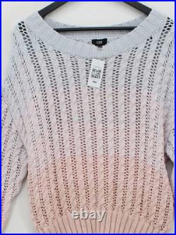 Line Women's Jumper M Multi 100% Cotton Round Neck Pullover