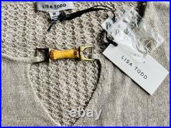 Lisa Todd Sweater Bamboo Button. Size M. NWT Lisa Todd Sweater Bamboo Button. Size M. NWT