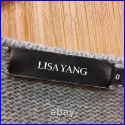 Lisa Yang Cashmere Grey Sweater Jumper Labelled Size 0 / UK Size Medium