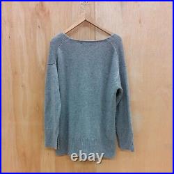 Lisa Yang Cashmere Grey Sweater Jumper Labelled Size 0 / UK Size Medium