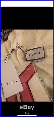 Long Sleeve Gucci Zip-Up Sweater Hoodie