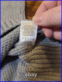 Long Wharf Sweater Mens M Madaket Seawell Crew Light Grey New Quiet Luxury NWT M