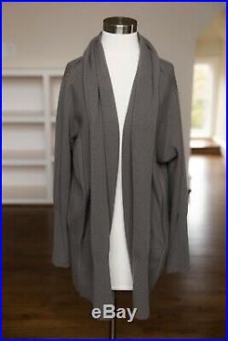 Loro Piana 100% cashmere cardigan sweater gray brown size M