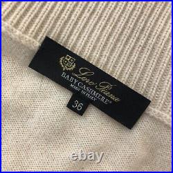 Loro Piana Ladies BABY CASHMERE Knit Top Jumper Sweater Pullover Size XXS 36