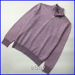 Loro Piana Men ROADSTER Pull CASHMERE Knit Sweater Pullover Jumper Size IT46 S