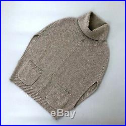 Loro Piana Women Grey CASHMERE Cable Knit Sleeveless Cardigan Sweater Size S 40
