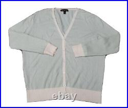 Loro Piana Women's Medium Sz 44 100% Cashmere Cardigan Sweater Button Front Knit
